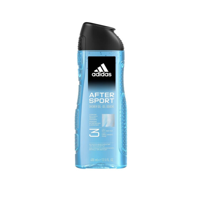 adidas after sport hydrating 3 in 1 shower gel 400ml 2