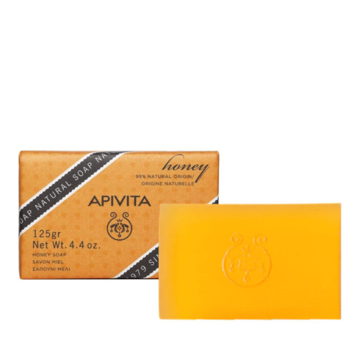 apivita natural soap with honey 125g