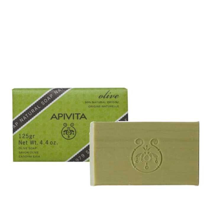 apivita natural soap with olive 125g