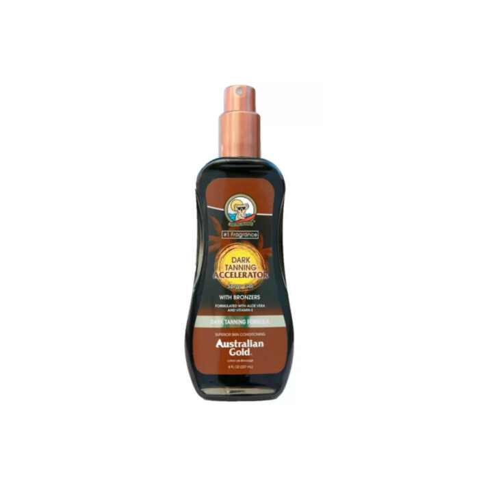 australian gold dark tanning accelerator spray gel with bronzers 237ml 2