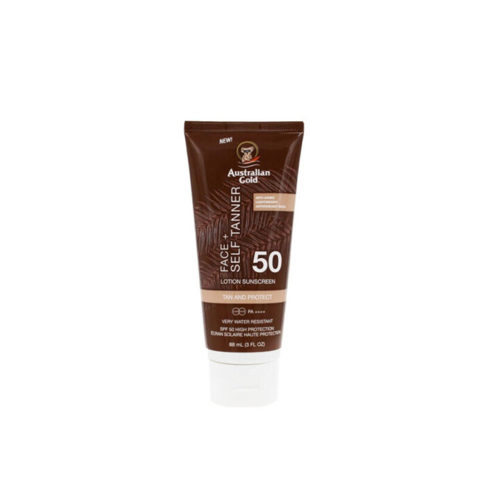 australian gold face self tanner lotion sunscreen spf50 88ml