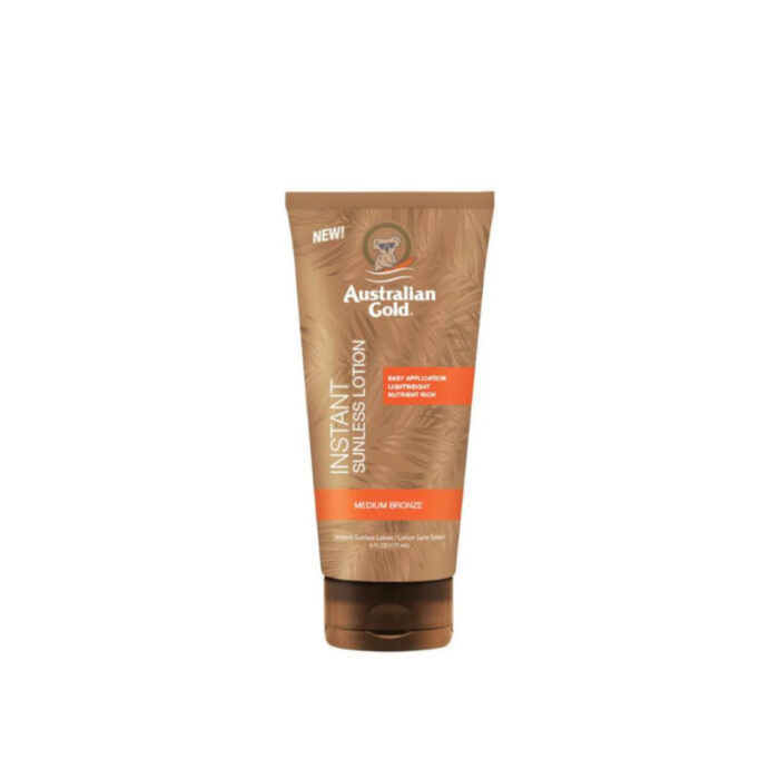 australian gold instant sunless lotion medium bronze 177ml