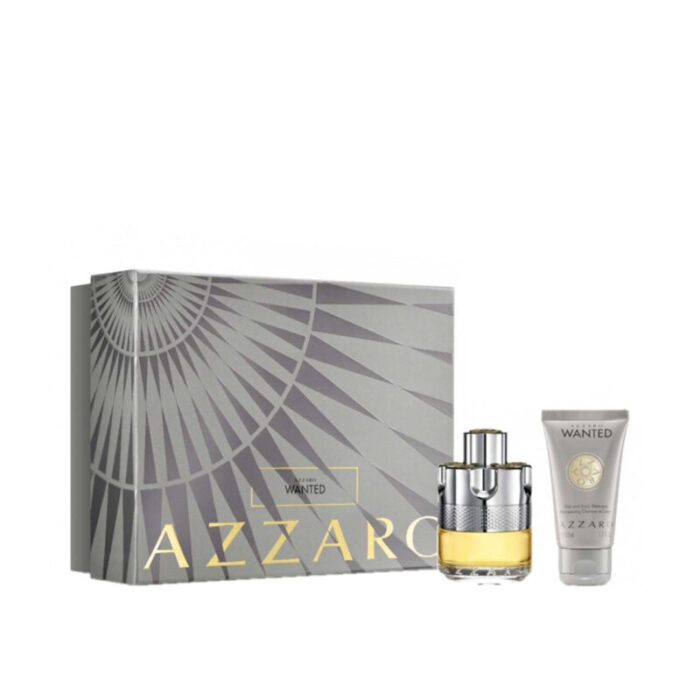 azzaro wanted eau de toilette 50ml hair and body shampoo 50ml