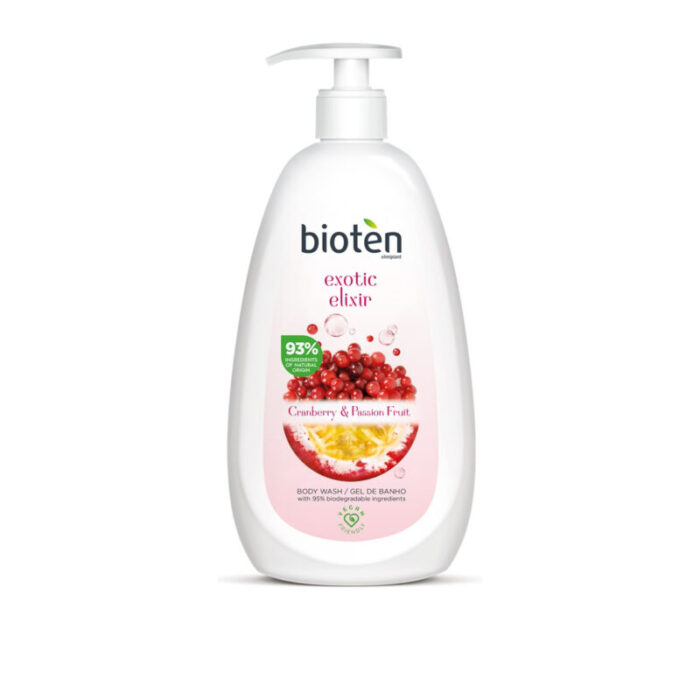 bioten exotic elixir cranberry passion fruit body wash 700ml