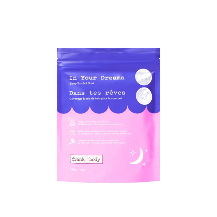 frank body in your dreams sleep scrub soak 240g