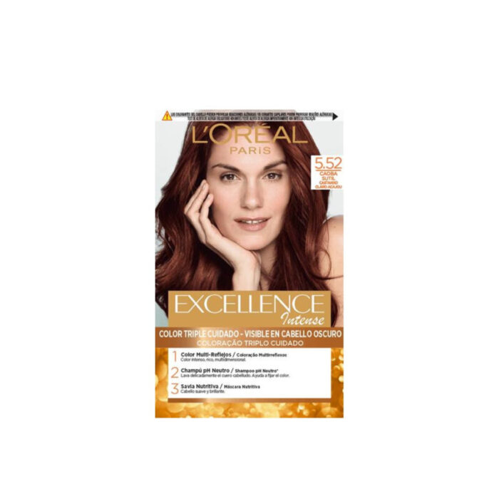 l oreal paris excellence intense 5 52 light mahogany brown hair dye