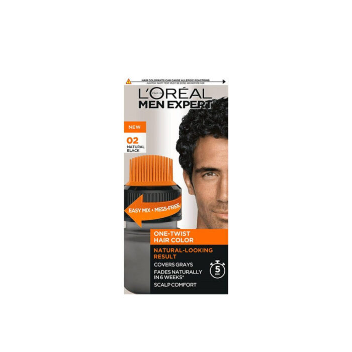 l oreal paris men expert one twist hair color 02 natural black