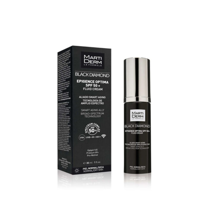 martiderm black diamond epigence optima fluid cream spf50 30ml