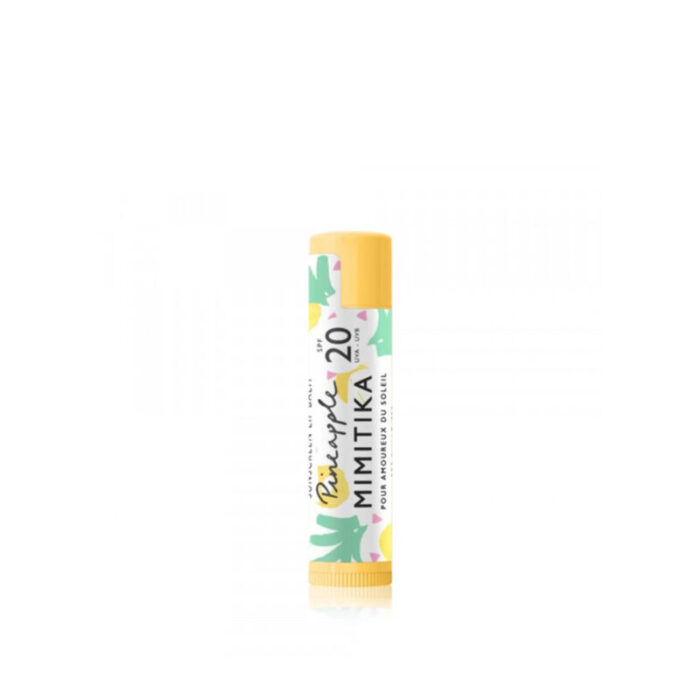 mimitika sunscreen lip balm pineapple spf20 4 25g 1