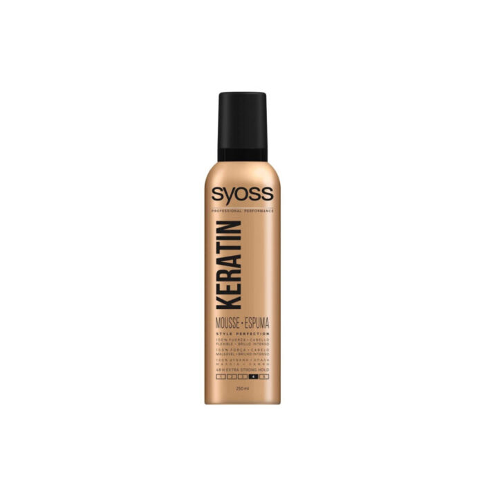 syoss keratin foam 48h extra strong hold 250ml