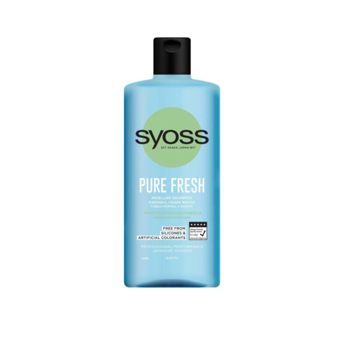 syoss pure fresh micellar shampoo 440ml